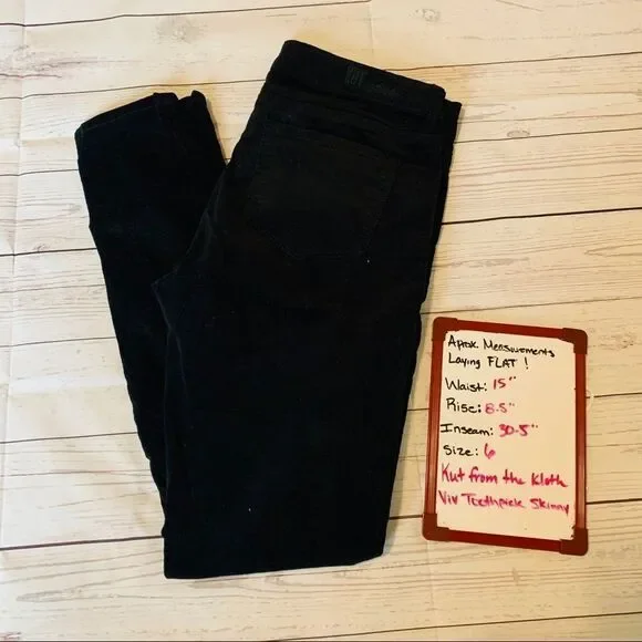 Kut from the Kloth Viv Toothpick Skinny Velvet - Picture 7 of 7